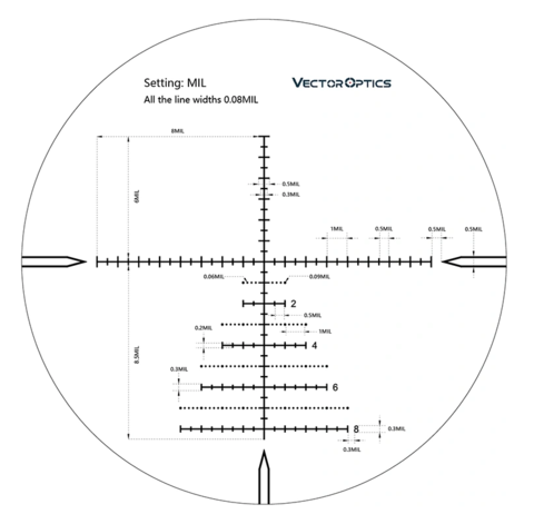 VECTOR OPTICS MARKSMAN 6-24X50 FFP