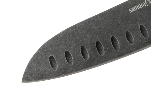 Нож кухонный Сантоку 138мм Samura Mo-V Stonewash SM-0093B/K