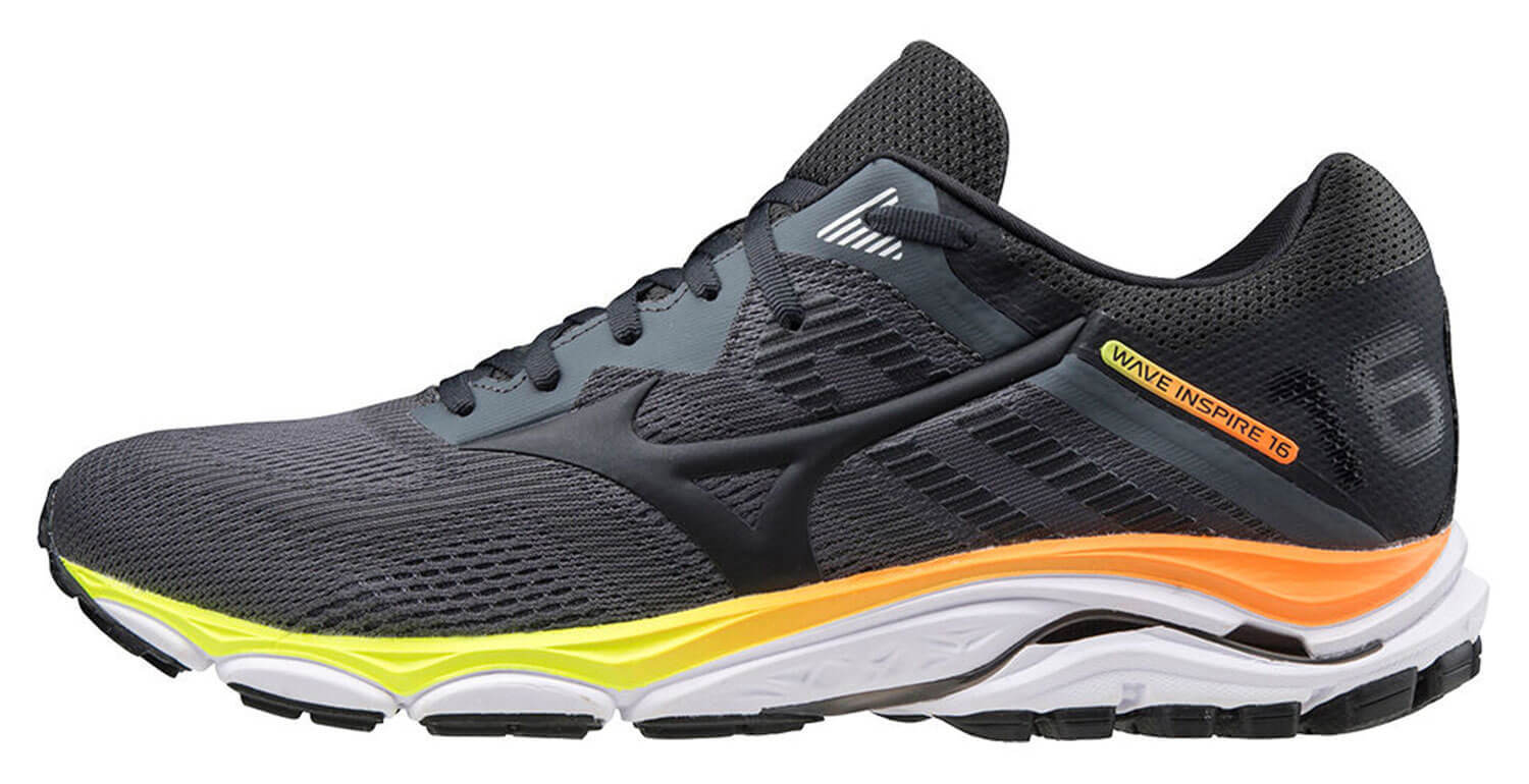 Mizuno Wave Inspire 16 кроссовки для бега мужские серые(UK) - 5