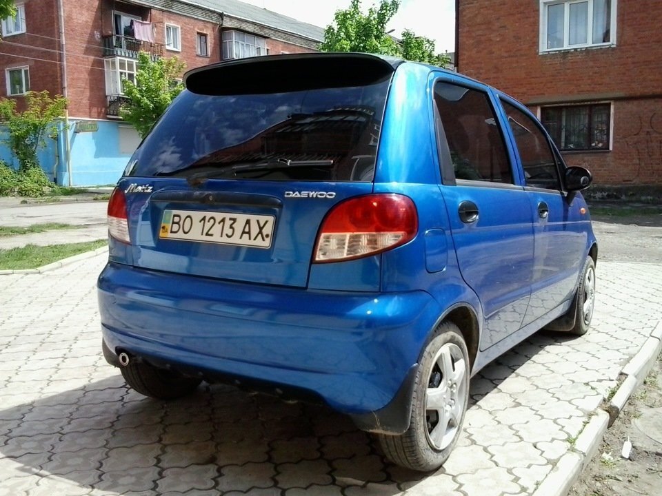 Спойлер двери задка Daewoo Matiz ООО "Автостайл"