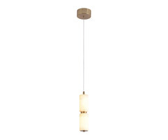 07528-1A,36 Подвес Бейла латунь d10 h200 Led 12W (3000K). ТМ Kink Light