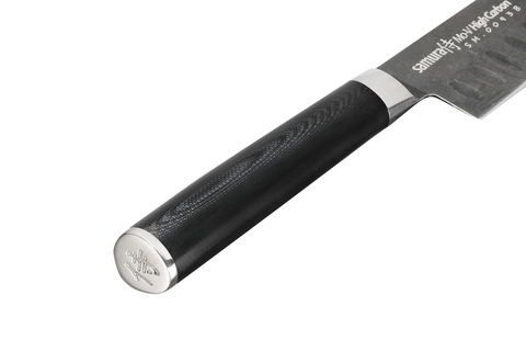 Нож кухонный Сантоку 138мм Samura Mo-V Stonewash SM-0093B/K