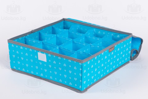 Набор из 3 органайзеров для нижнего белья с крышками 30*30*11 см