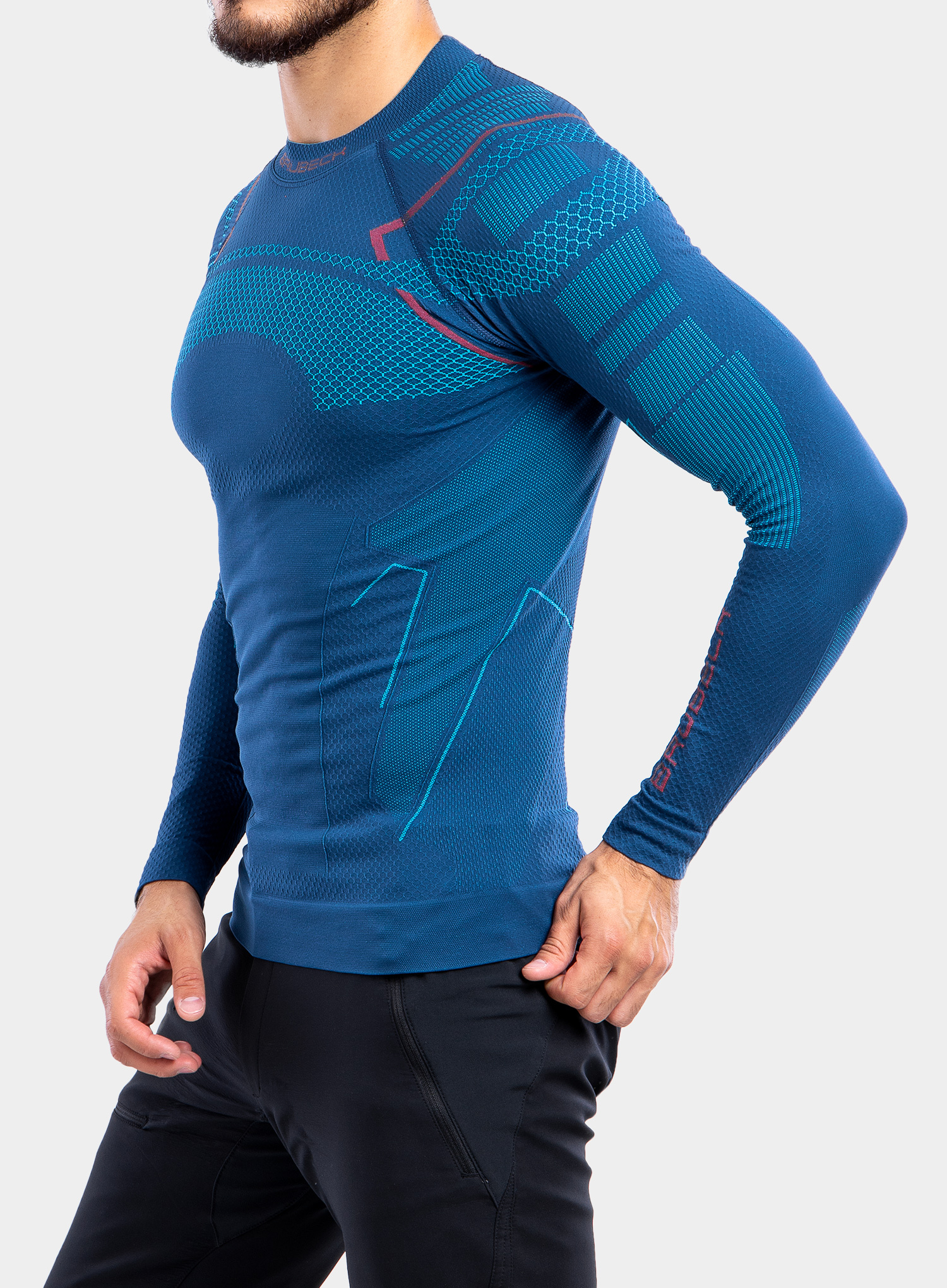 Brubeck Thermo Nilit термобелье рубашка мужская джинс - 2