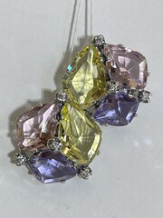 Самородок (серьги из серебра)