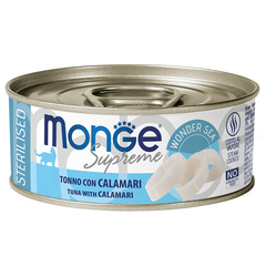 Monge Supreme sterilized для стерилизованных кошек из тунца с кальмаром 80г