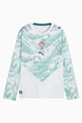 Футболка с длинными рукавами Puma Portugal 2026 Away Junior - бирюзовый