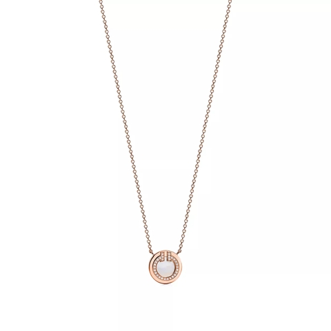 Подвеска из розового золота 18k с перламутром и бриллиантами, Tiffany 💠 T collection - В наличии