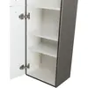 BelBagno DUE-1500-2A-SC-GM-P DUE Шкаф подвесной с двумя распашными дверцами с доводчиками, с двумя полками, универсальный ,Оружейная сталь, 400x300x1500