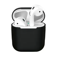Чехол для наушников Apple AirPods 1 / 2, Black (Черный)