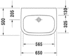 Duravit D-Code 23116500702 Раковина медицинская
