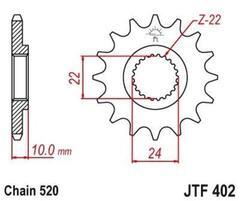 Звезда ведущая JTF402 16