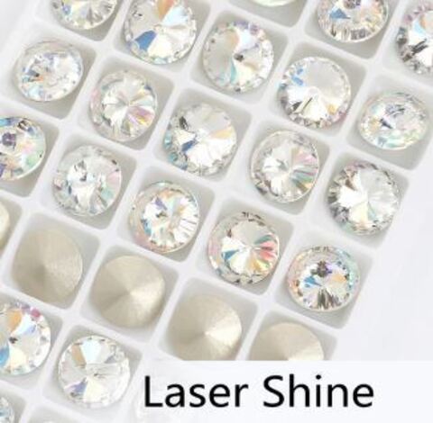 Риволи 10 мм, цвет Laser Shine, премиум