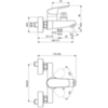Ideal Standard Ceraflex B1740AA Смеситель для ванны однорычажный