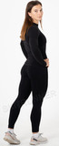 Элитный Тёплый Комплект термобелья Noname BodyFit Black женский-унисекс для холодной погоды