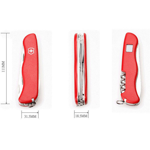 Нож складной Victorinox Rucksack, 111 mm, Red (0.8863)