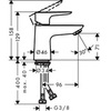 Hansgrohe Talis E 71701000 Смеситель для раковины однорычажный с донным клапаном