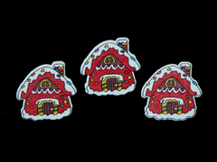 Декор Новогодний, деревянный, 3-4 см, 1 - 5 шт.