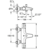 GROHE Grohtherm 800 34576000 Термостат для ванны