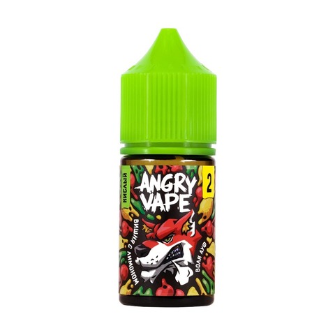 Жидкость Angry Vape Salt 2% 30 ml - Волк Ауф (вишня с лимоном)