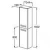 Roca The Gap Original ZRU9307844 Шкаф-колонна правый 1600 мм, терракота
