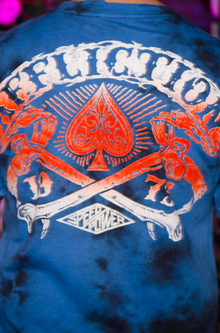 Affliction | Футболка мужская American Customs Winged Luck A12260 принт на спине