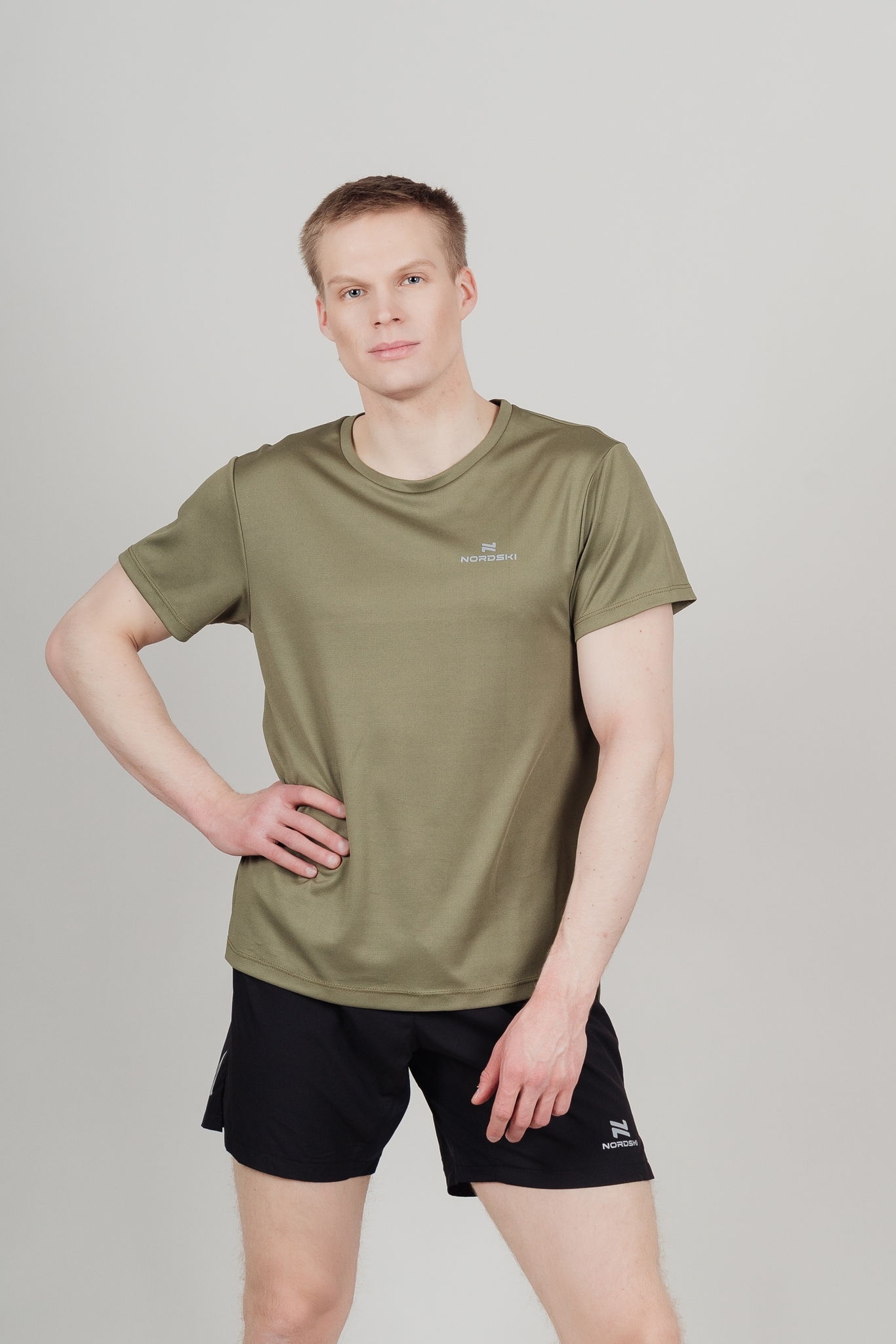 Мужской комплект для тренировок Nordski Run Athletic Belt olive-black - 2