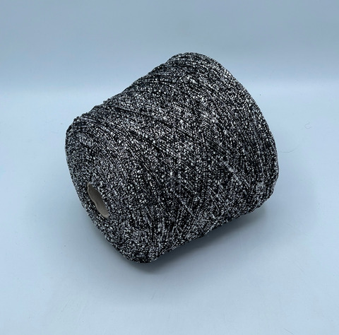Millefili, Astrococco, 210м. 66%Хлопок, 25%Вискоза, 7%Полиэстер(люрекс), Черно-белый, 39959