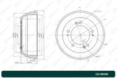 Барабан тормозной G-brake  GD-06596