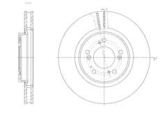 Диск тормозной вентилируемый G-brake  GR-20285