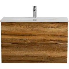 BelBagno MARINO-CER-MINI-900-2C-SO-RR-P База под раковину подвесная с двумя выкатными ящиками, Rovere Rustico, 896x390x500 фото