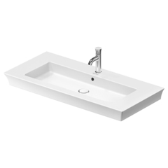Duravit White Tulip 23631000001 Раковина накладная 1050х490 мм,с переливом, с 1 отв. под смеситель, с WonderGliss, цвет: белый фото