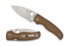 Фото Складной нож Spyderco Shaman, сталь Z-Wear PM, рукоять микарта