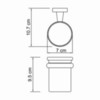 WasserKRAFT Lippe K-6528 Стакан, цвет: хром