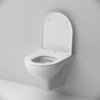 Am.Pm IS70101.901700 Инсталляция с клав ProC L белый глянц с подвес унит Gem FlashClean с сид м/лифт