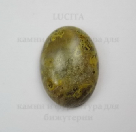 Кабошон овальный Яшма Шкура леопарда, 25х18 мм №13 ()