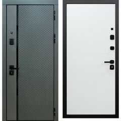 Купить Входная дверь Акустика TSBR 7021 серая ЮР-17 RAL 9003