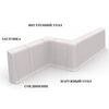 Плинтус Идеал Деконика 100мм 001 Белый матовый