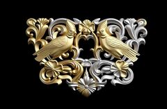 Силиконовый молд № 0673 Райские птички