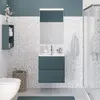 BelBagno UNO-MINI-600-2C-SO-VO База под раковину подвесная с фрезерованными ручк. по всей длине фасада с двумя выкатн. ящ., Еловый Мат., 600x395x608