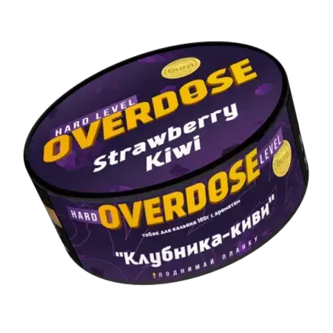 М. Табак для кальяна Overdose Клубника - киви, 100г.