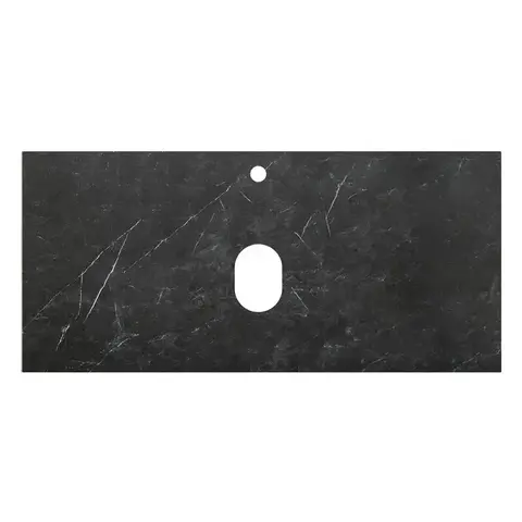 BelBagno KEP-100-MNO Столешница под накладную раковину, 100x46, цвет: Marmo Nero Opaco