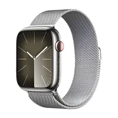 Умные часы Apple Watch Series 9 GPS + Cellular, 45mm, Stainless Steel Case with Silver Milanese Loop (Серебристый)