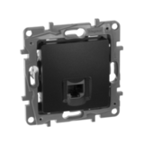 ETIKA Розетка компьютерная RJ45 категория 5Е UTP 6726411 антрацит LEGRAND — фото 2