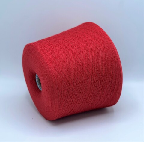 Tollegno (пр.Италия), art- Elastelle, 2/40 2000м/100гр. 95%меринос, 5%эластан , цвет-Красный арт-21390