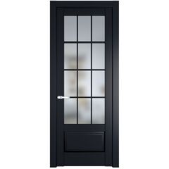 Межкомнатная дверь эмаль Profil Doors 4.2.2 (р.12) PD нэви блу остеклённая