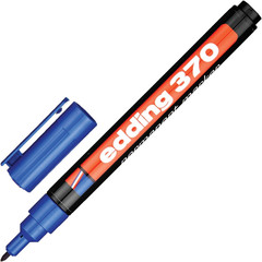 Маркер перманентный Edding E-370/3 синий (толщина линии 1 мм)