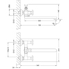 Lemark LM0152C Смеситель универсальный с плоским изливом 32 см, двуручковый, поворотный переключатель, латунь/хром