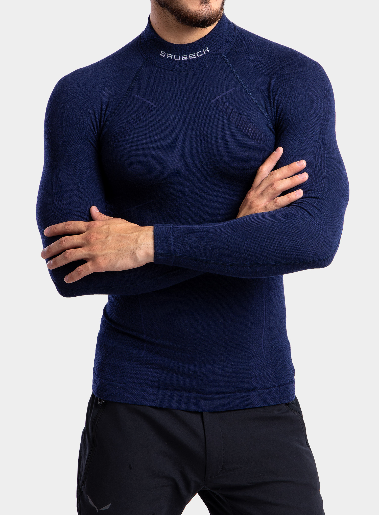 Термобелье Brubeck Wool Merino рубашка мужская синяя