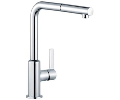 Kludi L-ine S 408510575 Смеситель для кухни с выдвижным изливом, цвет: хром